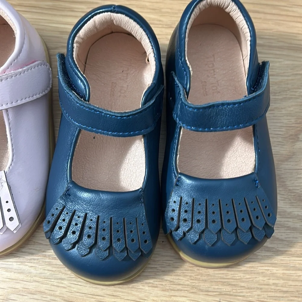 2 pair of Mary Jane Vintage Toddler Walkers for Girls sz 7 Tippy Tot Shoes